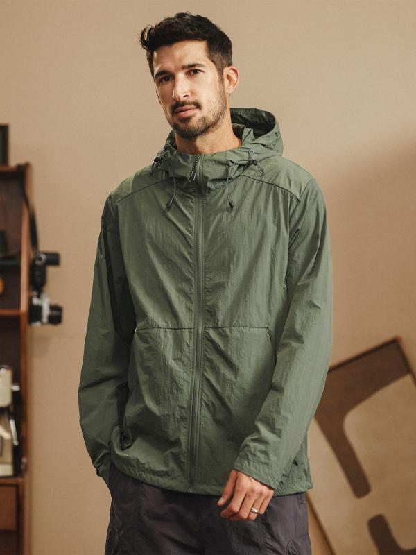 メンズ ファッション 服 男性用 オシャレ シンプル 大人 かっこいい ストリート UPF50 軽量 クール 日焼け防止服 ジャケット アウトドア スポーツ 紫 外線防止着