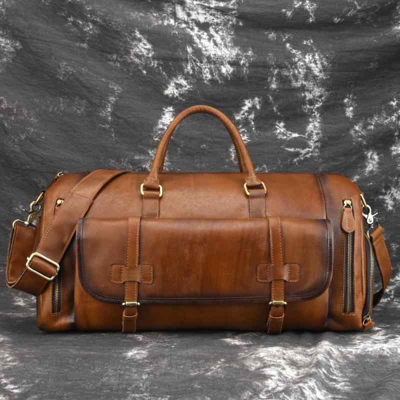 メンズ 鞄 カバン バック ファッション オシャレ アイテム 小物 アメリカン 革 メンズ ハンド バッグ レトロ トップレイヤー 牛革 旅行 バッグ バッグ 大容量 メンズ バッグ