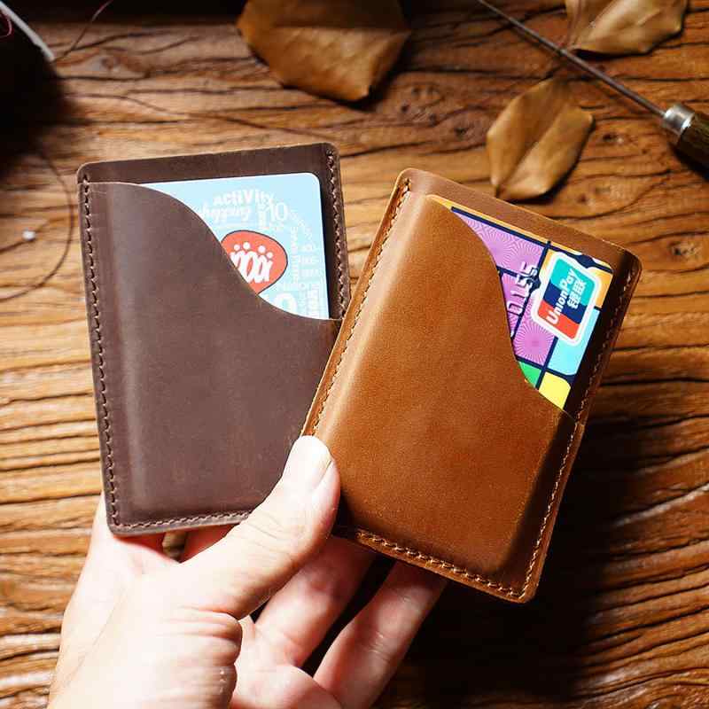 メンズ 鞄 カバン バック ファッション オシャレ アイテム 小物 薄手 最上層牛革 カードホルダー カード ホル ダー レザー シンプル 小銭入れ 多機能 レトロ 収納 クリップ