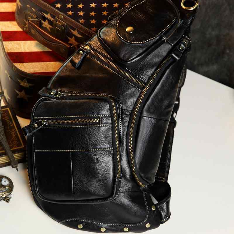 楽天リコットメンズ 鞄 カバン バック ファッション オシャレ アイテム 小物 最上層牛革 チェスト バッグ メンズ バッグ 韓国スタイル 革 ショルダー バッグ カジュアル スポーツ ファッション