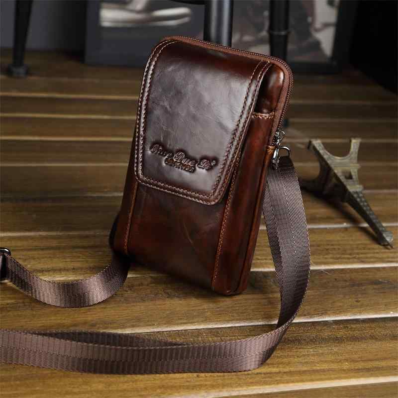メンズ 鞄 カバン バック ファッション オシャレ アイテム 小物 メンズ 牛革 クロス ボディ バッグ 革 ベルト 携帯 ウエスト バッグ 多機能 アウトドア レジャー ショルダー バッグ