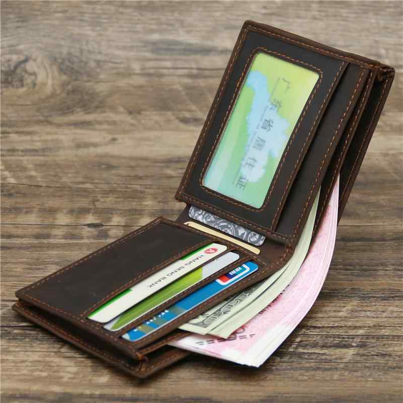 メンズ 鞄 カバン バック ファッション オシャレ アイテム 小物 シンプル トップレイヤー 牛革 メンズ ウォレット レトロ 革 横型 マルチ カードスロット カードホルダー メンズ バッグ