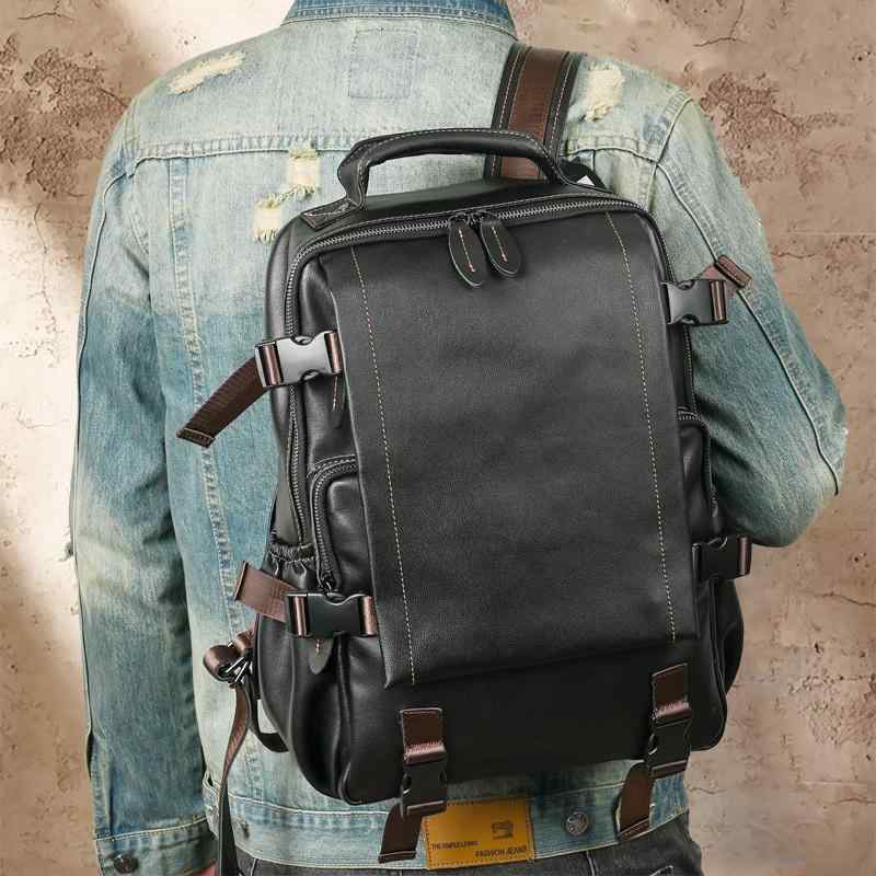 メンズ ファッション オシャレ アイテム 小物 革 バックパック バッグ 大容量 カジュアル トラベル ハ..
