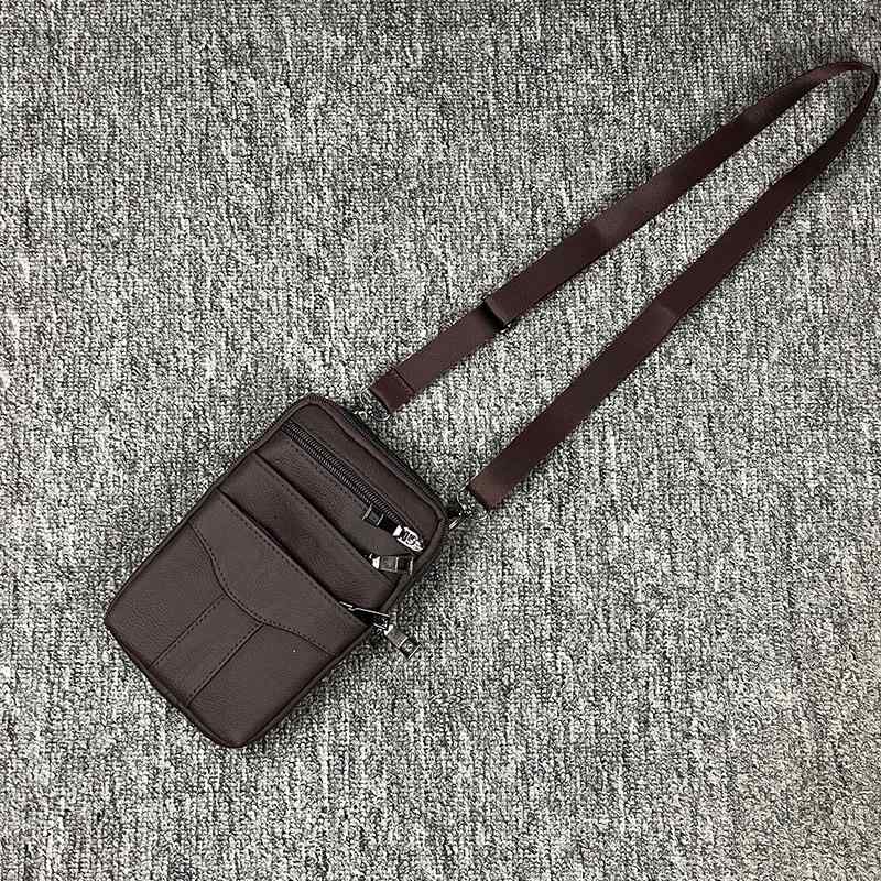 メンズ ファッション オシャレ アイテム 小物 カジュアル バッグ 革 シンプル ショルダー バッグ リュック 牛革 バッグ ポータブル ミニ 通勤 デイリー