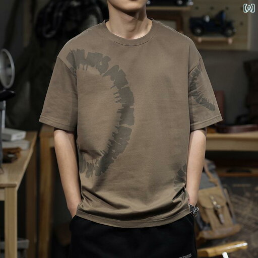 メンズ ファッション 服 男性用 オシャレ シンプル 大人 かっこいい 大きいサイズ ストリート 紳士服 レトロ 260グラム ウォッシュ プリント 半袖 T シャツ 夏 コットン 半袖 T シャツ メンズ ファッション 服 男性用 オシャレ シンプル 大人 かっこいい 大きいサイズ ストリート 紳士服 レトロ 260グラム ウォッシュ プリント 半袖 T シャツ 夏 コットン 半袖 T シャツ