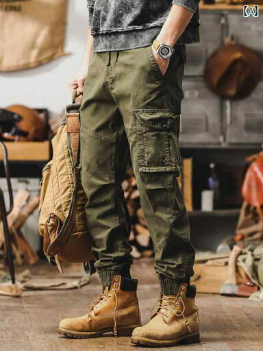 メンズ ファッション 服 男性用 オシャレ シンプル 大人 かっこいい 大きいサイズ ストリート 紳士服 アメリカン クラシック レトロ ミリタリーグリーン ストレート カジュアル パンツ レッグ バインディング 機能的 カーゴ パンツ メンズ ファッション 服 男性用 オシャレ シンプル 大人 かっこいい 大きいサイズ ストリート 紳士服 アメリカン クラシック レトロ ミリタリーグリーン ストレート カジュアル パンツ レッグ バインディング 機能的 カーゴ パンツ