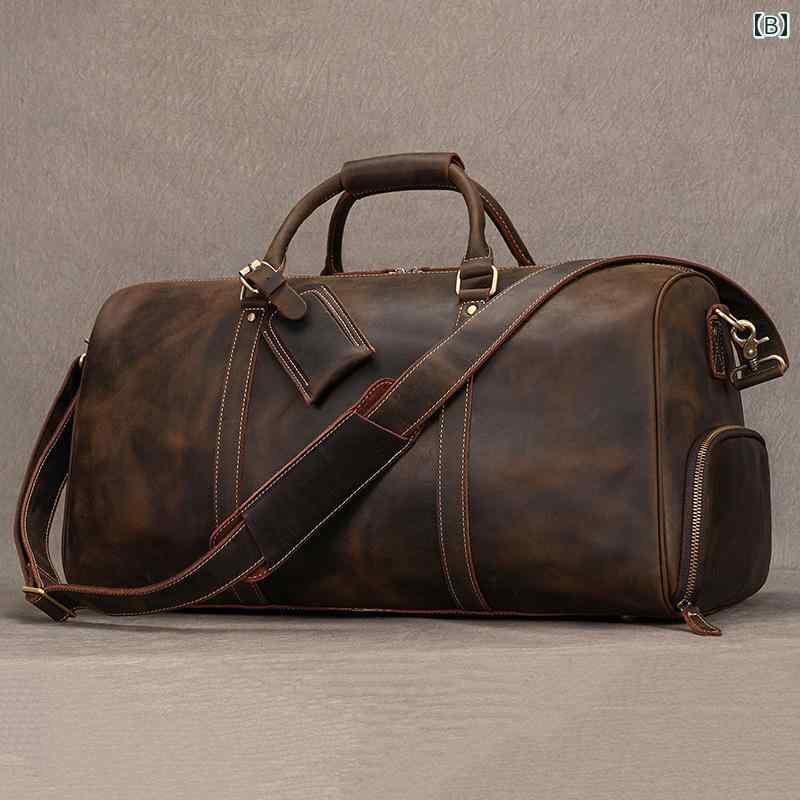 メンズ 鞄 カバン バック ファッション オシャレ アイテム 小物 レトロ メンズ バッグ アメリカン レザー 出張 バッグ 最上層牛革 大容量 ショルダー クロス ボディ 3