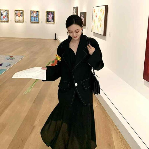 レディース ファッション 服 オシャレ カワイイ 女性用 シンプル 大人カワイイ 大きいサイズ 婦人服 ブラック トップステッチ ゆったり クラシック スーツ レディース ファッション 服 オシャレ カワイイ 女性用 シンプル 大人カワイイ 大きいサイズ 婦人服 ブラック トップステッチ ゆったり クラシック スーツ
