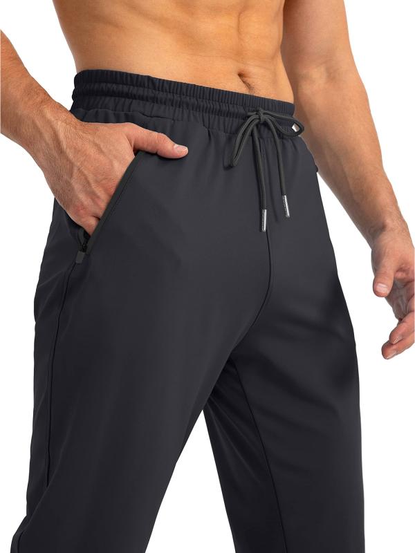 メンズ 運動パンツ 速乾 ワイド レジャー ロングパンツ ランニング ジョギング ジム トレーニング ストレッチ 軽量 通気性 夏 秋 グレー 黒