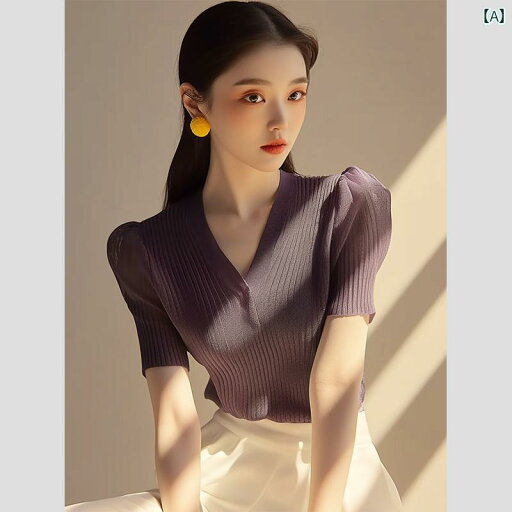 レディース ファッション 服 オシャレ カワイイ 女性用 シンプル 大人カワイイ 大きいサイズ 婦人服 パープル 冷感 半袖 シャツ ハイエンド トップス 夏 レディース ファッション 服 オシャレ カワイイ 女性用 シンプル 大人カワイイ 大きいサイズ 婦人服 パープル 冷感 半袖 シャツ ハイエンド トップス 夏
