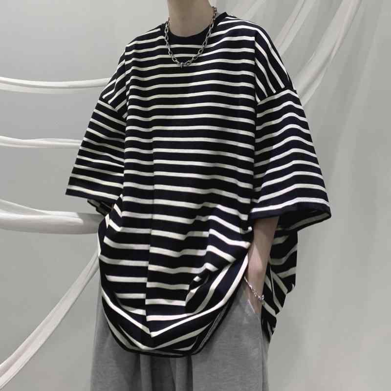 メンズ ファッション 服 用 オシャレ シンプル 大人 かっこいい ストリート 夏コーデ トップス シャツ ストライプ 半袖 T シャツ カジュアル