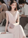 レディース ファッション 服 オシャレ カワイイ 女性用 シンプル 大人カワイイ 大きいサイズ 婦人服 フレンチ スタイル 高級感 お姫様 エレガント フォーマル シーン ぴっり ピンク シフォン ドレス 夏