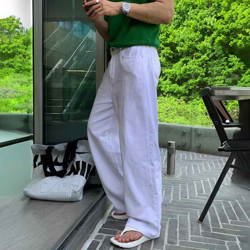 メンズ ファッション 服 用 オシャレ シンプル 大人 かっこいい ストリート 夏コーデ パンツ ズボン 履物