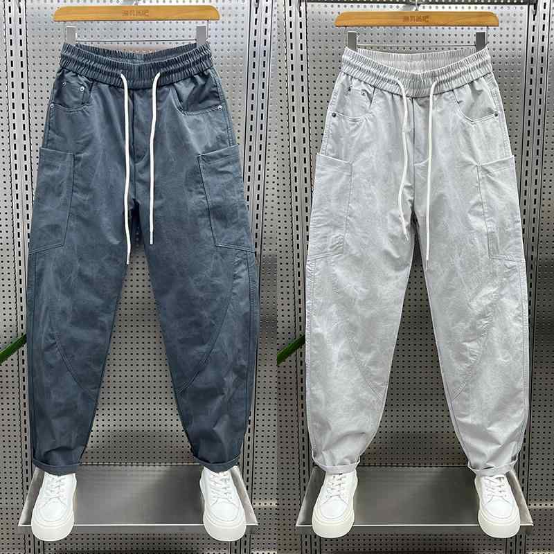 メンズ ファッション 服 用 オシャレ シンプル 大人 かっこいい ストリート 夏コーデ パンツ ズボン 履物 ステッチ ワーク ウェア パンツ ポケット カジュアル パンツ 細身(4.0)