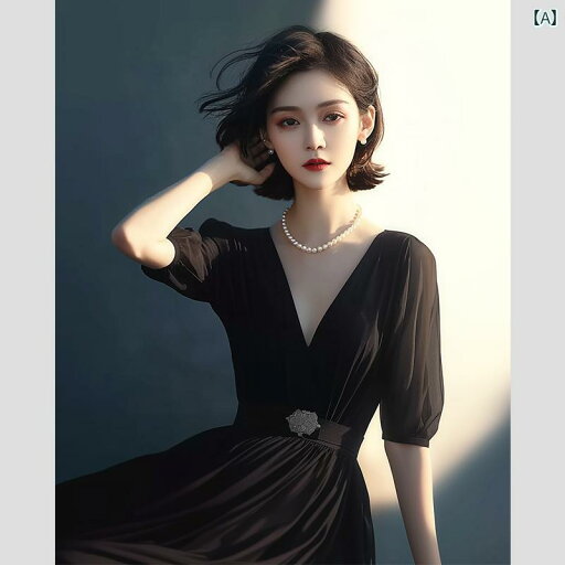 レディース ファッション 服 オシャレ カワイイ 女性用 シンプル 大人カワイイ 大きいサイズ 婦人服 フレンチ シンプル エレガント クールスタイル 夏 ぴったり 黒 シフォン ドレス レディース ファッション 服 オシャレ カワイイ 女性用 シンプル 大人カワイイ 大きいサイズ 婦人服 フレンチ シンプル エレガント クールスタイル 夏 ぴったり 黒 シフォン ドレス