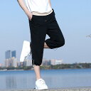 メンズ ファッション 服 用 オシャレ シンプル 大人 かっこいい ストリート 夏コーデ パンツ ズボン 履物 パンツ クロップド パンツ カジュアル ストレート スポーツ ミドル丈 パンツ