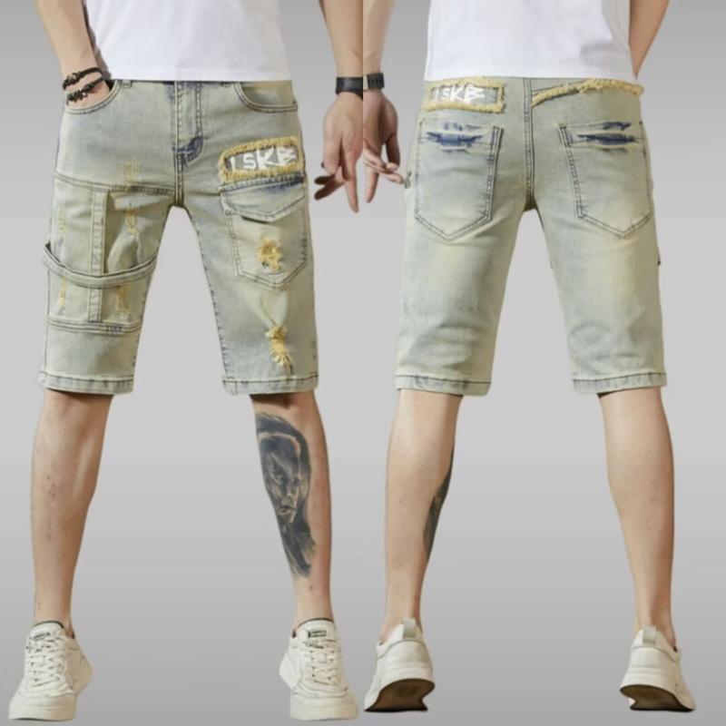 メンズ ファッション 服 用 オシャレ シンプル 大人 かっこいい ストリート 夏コーデ パンツ ズボン 履物 アメリカン デニム パンツ レトロ
