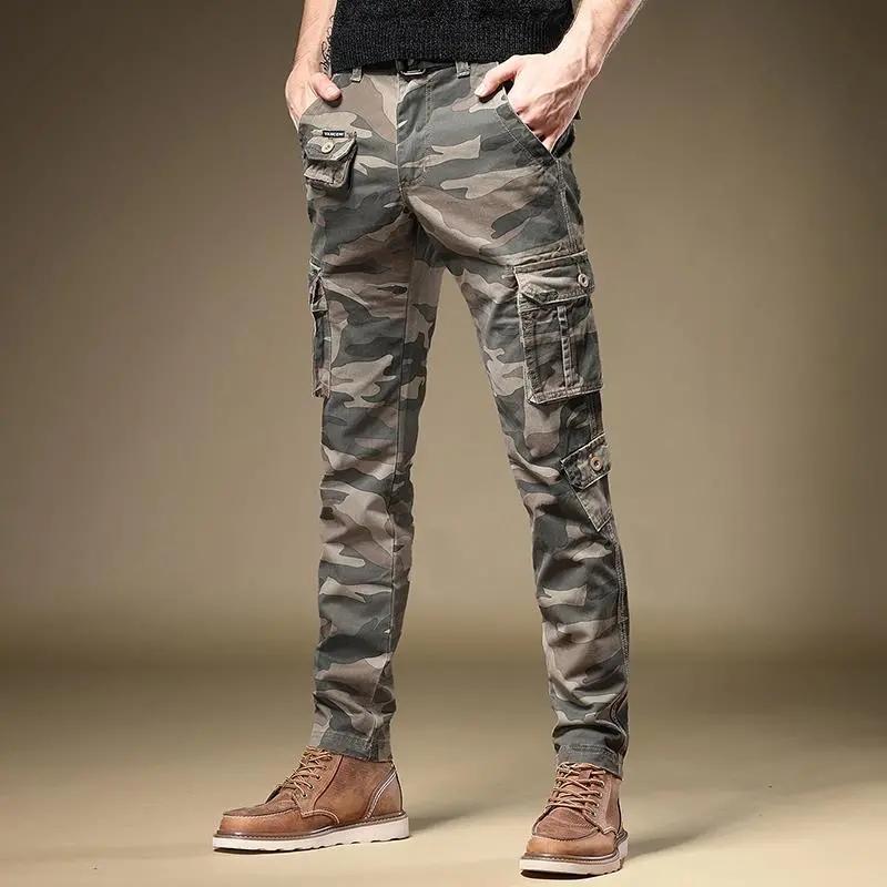 メンズ ファッション 服 用 オシャレ シンプル 大人 かっこいい ストリート 夏コーデ パンツ ズボン 履物 迷彩 マルチ ポケット タクティカル パンツ カジュアル ロング パンツ