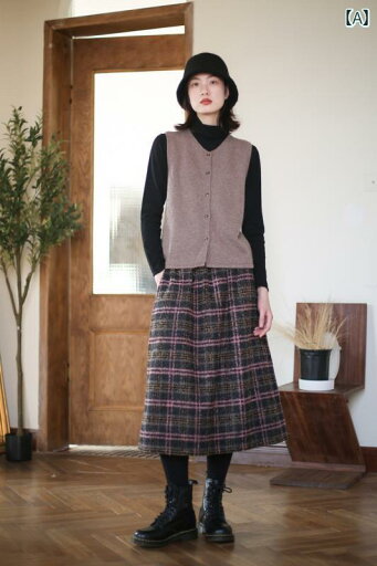 レディース ファッション 服 オシャレ カワイイ 女性用 シンプル 大人カワイイ 大きいサイズ 婦人服 チェック柄 ウール スカート ウール レトロ Aライン スカート 暖かい ミドル丈 スカート レディース ファッション 服 オシャレ カワイイ 女性用 シンプル 大人カワイイ 大きいサイズ 婦人服 チェック柄 ウール スカート ウール レトロ Aライン スカート 暖かい ミドル丈 スカート