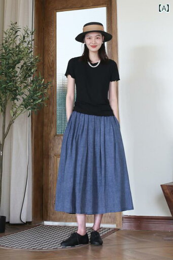 レディース ファッション 服 オシャレ カワイイ 女性用 シンプル 大人カワイイ 大きいサイズ 婦人服 夏 スカート 綿 スカート Aライン ミドル丈 スカート 着痩せ 無地 プリーツ スカート ロング スカート レディース ファッション 服 オシャレ カワイイ 女性用 シンプル 大人カワイイ 大きいサイズ 婦人服 夏 スカート 綿 スカート Aライン ミドル丈 スカート 着痩せ 無地 プリーツ スカート ロング スカート