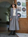 レディース ファッション 服 オシャレ カワイイ 女性用 シンプル 大人カワイイ 大きいサイズ 婦人服 スカート 綿 水玉 スカート Aライン ミドル丈 スカート スリム ロング スカート