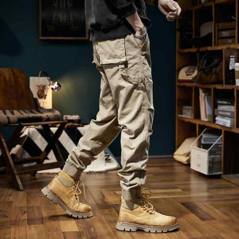 メンズ ファッション 服 男性用 オシャレ シンプル 大人 かっこいい ストリート アメリカン レトロ ベルベット ワークパンツ カジュアル パンツ アウトドア カフ