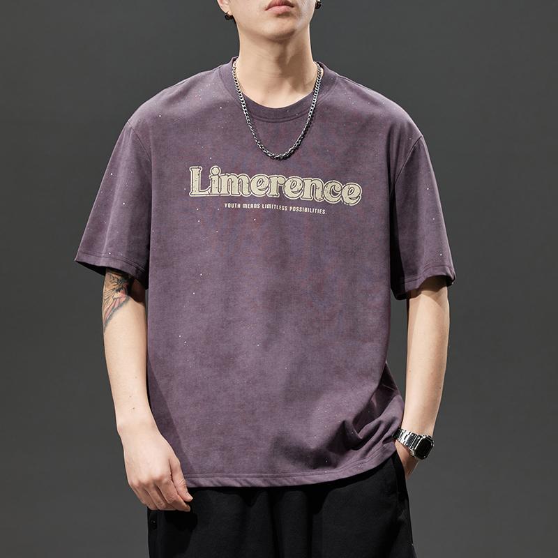 T-Shirts - メンズ ファッション 服 男性用 オシャレ シンプル 大人 かっこいい ストリート 半袖 Tシャツ ゆったり 大きいサイズ アメリカン レトロ
