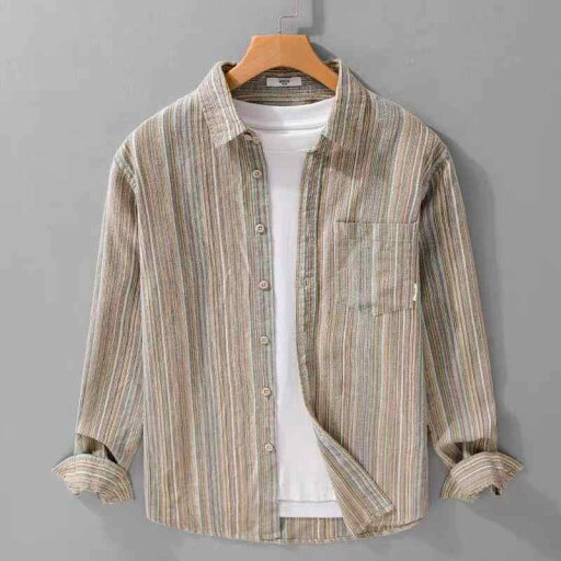 メンズ ファッション 服 用 オシャレ シンプル 大人 かっこいい ストリート 夏コーデ トップス 長袖 シャツ カジュアル ジャケット レトロ メンズ ファッション 服 用 オシャレ シンプル 大人 かっこいい ストリート 夏コーデ トップス 長袖 シャツ カジュアル ジャケット レトロ