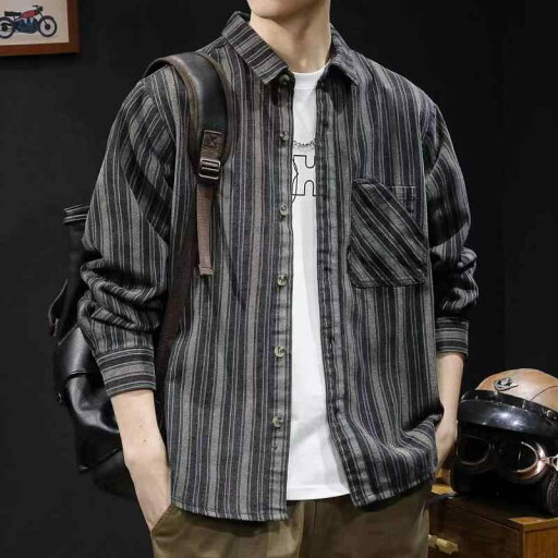 メンズ ファッション 服 用 オシャレ シンプル 大人 かっこいい ストリート 夏コーデ トップス アメリカン シャツ 長袖 カジュアル ジャケット レトロ メンズ ファッション 服 用 オシャレ シンプル 大人 かっこいい ストリート 夏コーデ トップス アメリカン シャツ 長袖 カジュアル ジャケット レトロ