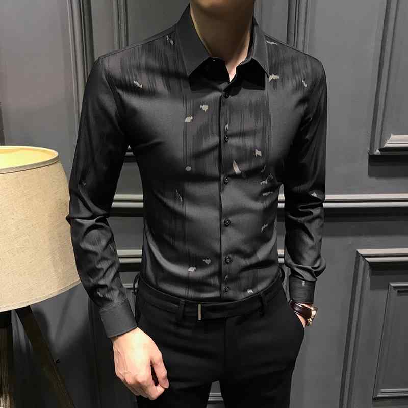 乐天商城 - メンズ ファッション 服 用 オシャレ シンプル 大人 かっこいい ストリート 夏コーデ トップス 長袖 シャツ ハイエンド カジュアル ビジネス トップス