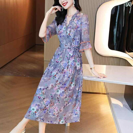 レディース ファッション 服 オシャレ カワイイ 女性用 シンプル 大人カワイイ 大きいサイズ 婦人服 ドレス ワンピース 夏 スタイル ティーブレイク フレンチ フローラル スカート ハイエンド シフォンスカート レディース ファッション 服 オシャレ カワイイ 女性用 シンプル 大人カワイイ 大きいサイズ 婦人服 ドレス ワンピース 夏 スタイル ティーブレイク フレンチ フローラル スカート ハイエンド シフォンスカート