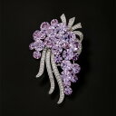 アクセサリー レディース ファッション 小物 上品スタイル コーディネート パーティー アイテム ブローチ フェミニン ブドウ コサージュ ピンブローチ