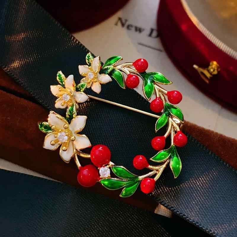 アクセサリー レディース ファッション 小物 上品スタイル コーディネート パーティー アイテム エナメル ガーランド ブローチ ピンブローチ バックル ジャケット コサージュ