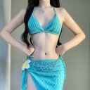 夏コーデ レディース ファッション 服 オシャレ カワイイ 女性用 シンプル 大人カワイイ ビキニ セクシー スプリット 水着 ミント グリーン 海辺 日焼け防止 シャツ