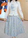 レディース ファッション 服 オシャレ カワイイ 女性用 シンプル 大人カワイイ 大きいサイズ 婦人服 上半身 スカート フレッシュ スリム ツーピース スーツ