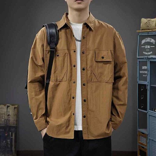 メンズ ファッション 服 男性用 オシャレ シンプル 大人 かっこいい ストリート 長袖 シャツ ワーク アメリカン ジャケット メンズ ファッション 服 男性用 オシャレ シンプル 大人 かっこいい ストリート 長袖 シャツ ワーク アメリカン ジャケット