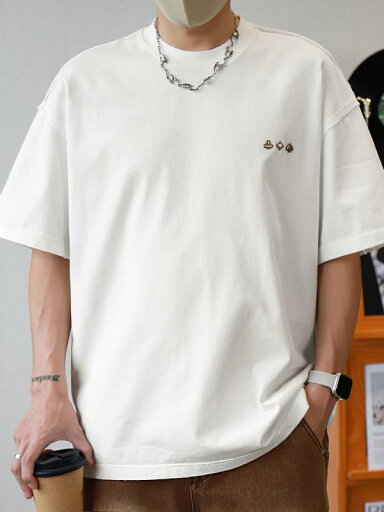 メンズ ファッション 服 男性用 オシャレ シンプル 大人 かっこいい ストリート コットン ゆったり 半袖 Tシャツ メンズ ファッション 服 男性用 オシャレ シンプル 大人 かっこいい ストリート コットン ゆったり 半袖 Tシャツ