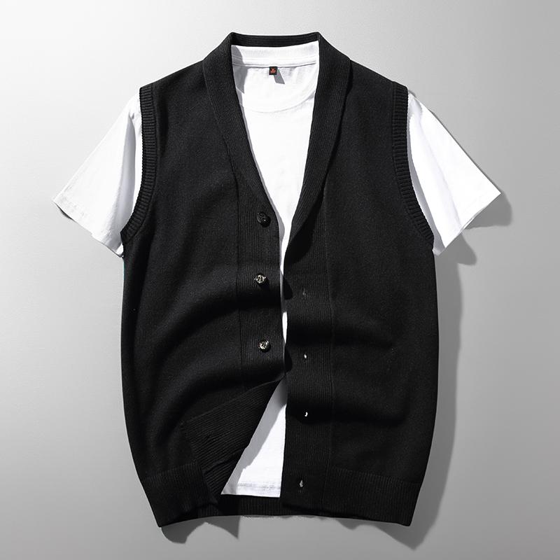 メンズ ファッション 服 男性用 オシャレ シンプル 大人 かっこいい ストリート 韓国スタイル ベスト スーツ カラー ニット カーディガン ベウター ウェア 服 ノースリーブ ウエスト コート