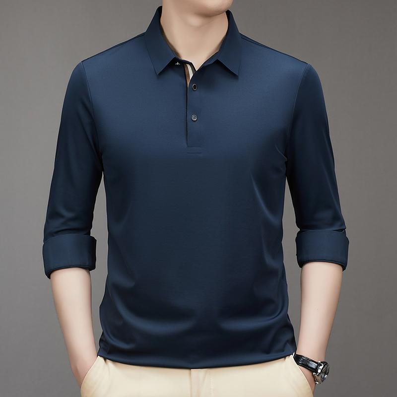 メンズ ファッション 服 男性用 オシャレ シンプル 大人 かっこいい ストリート ビジネス カジュアル 無地 長袖 Tシャツ ゆったり ポロ シャツ