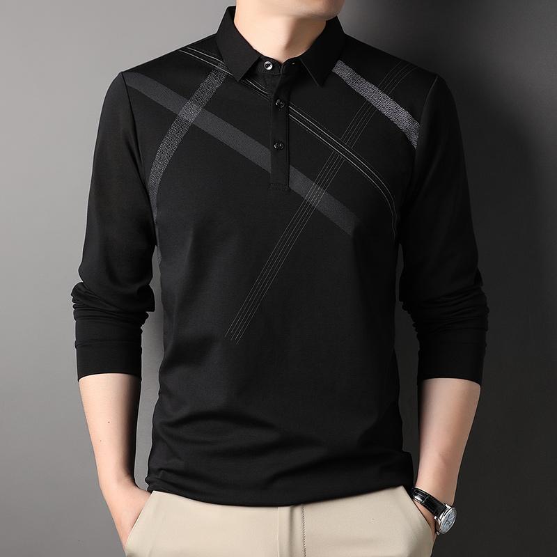 メンズ ファッション 服 男性用 オシャレ シンプル 大人 かっこいい ストリート カジュアル ポロ シャツ 長袖 Tシャツ ゆったり スーツ レイヤリング