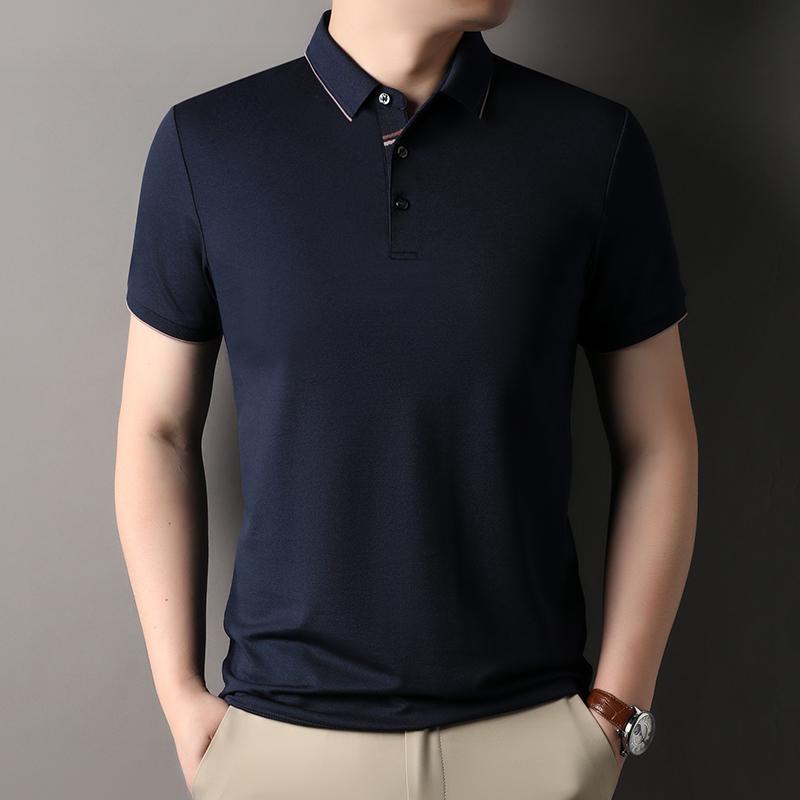 メンズ ファッション 服 男性用 オシャレ シンプル 大人 かっこいい ストリート カジュアル コットン リネン 半袖 Tシャツ 無地 ポロ シャツ ゆったり 通気性