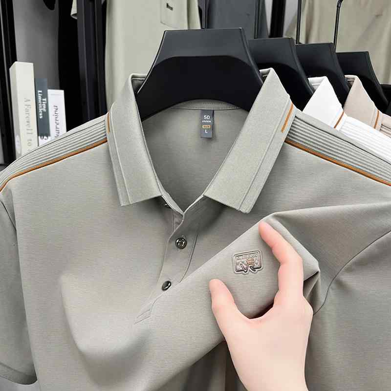 メンズ ファッション 服 男性用 オシャレ シンプル 大人 かっこいい ストリート カジュアル コットン 半袖 Tシャツ 薄手 通気性 ポロ シャツ トップス