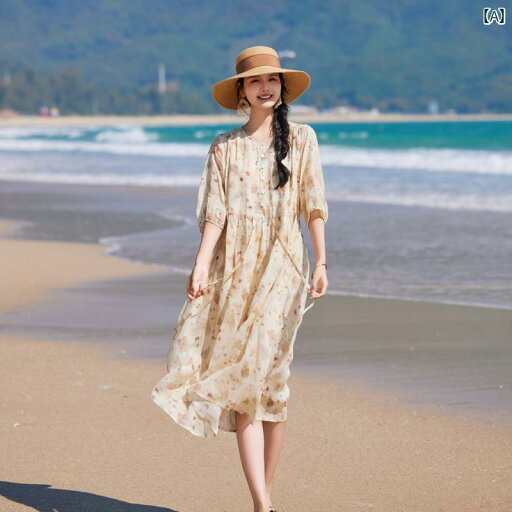 レディース ファッション 服 オシャレ カワイイ 女性用 シンプル 大人カワイイ 大きいサイズ 婦人服 フレンチ レトロ ラミー プリント ミッド スリーブドレス 夏 旅行 バカンス 花柄 ロング スカート レディース ファッション 服 オシャレ カワイイ 女性用 シンプル 大人カワイイ 大きいサイズ 婦人服 フレンチ レトロ ラミー プリント ミッド スリーブドレス 夏 旅行 バカンス 花柄 ロング スカート