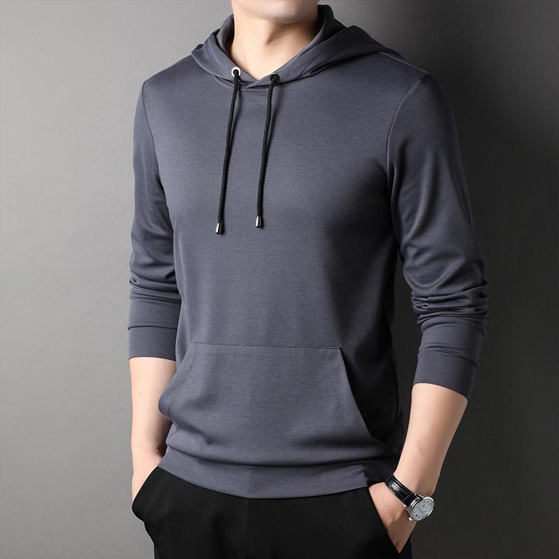 メンズ ファッション 服 男性用 オシャレ シンプル 大人 かっこいい ストリート カジュアル フード付き スウェットシャツ 長袖 Tシャツ 韓国スタイル ウェア 薄手 大きいサイズ ジャケット