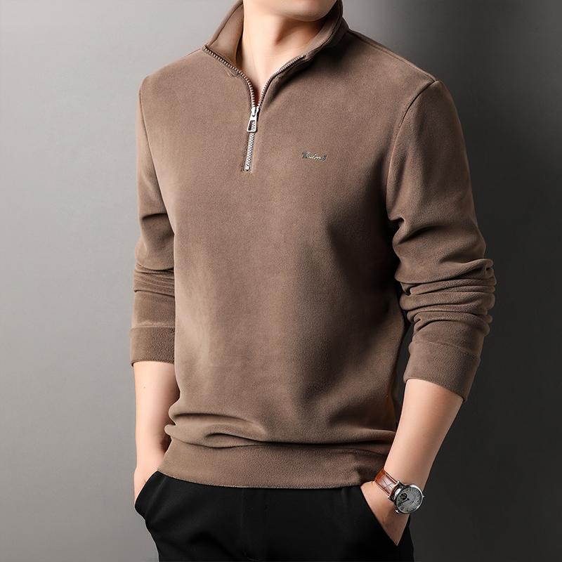 メンズ ファッション 服 男性用 オシャレ シンプル 大人 かっこいい ストリート カジュアル 厚手 セーター スタンドカラー 暖かい フリース 韓国スタイル フリースジャケット