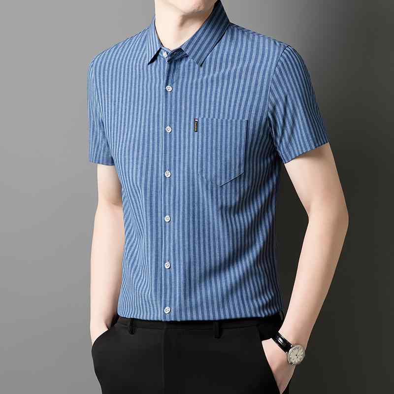 メンズ ファッション 服 男性用 オシャレ シンプル 大人 かっこいい ストリート カジュアル 縦縞 半袖 ..