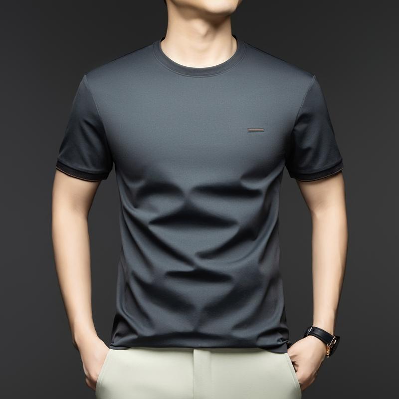 Rakuten - メンズ ファッション 服 男性用 オシャレ シンプル 大人 かっこいい ストリート ラウンドネック 冷感 半袖 Tシャツ シンプル 紳士服 薄手 無地