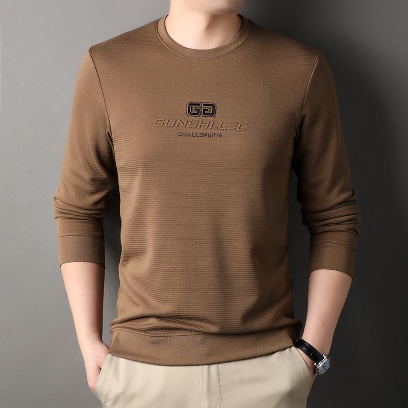 メンズ ファッション 服 男性用 オシャレ シンプル 大人 かっこいい ストリート カジュアル スウェットシャツ ラウンドネック 長袖 Tシャツ 韓国スタイル 薄手 レイヤリング