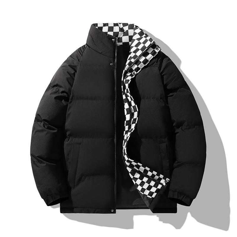 メンズ ファッション 服 男性用 オシャレ シンプル 大人 かっこいい ストリート 厚手 スタンドカラー コットンコート ハイエンド パファー ジャケット