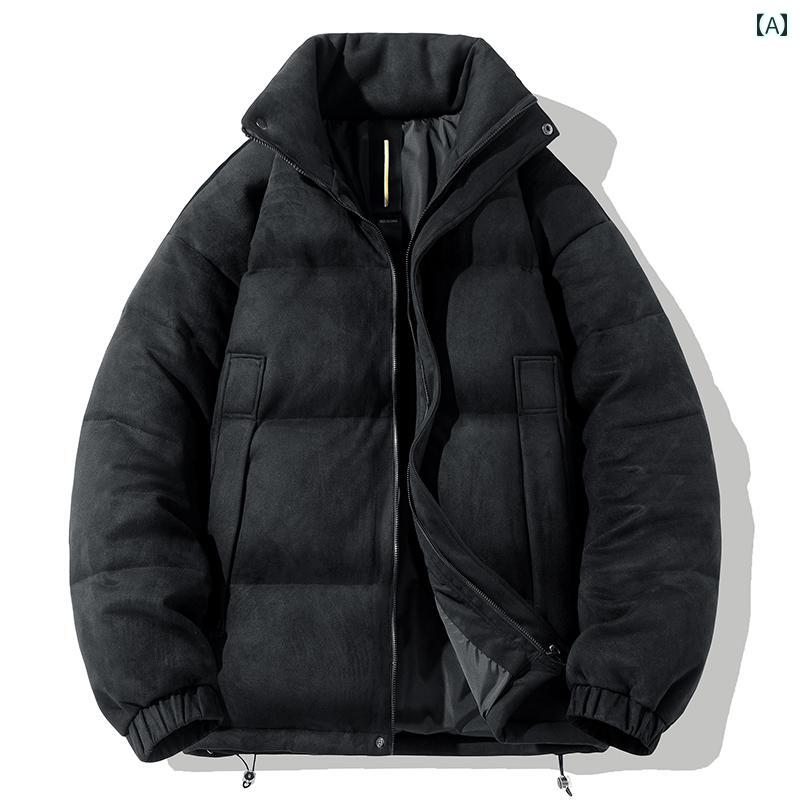 メンズ ファッション 服 男性用 オシャレ シンプル 大人 かっこいい ストリート スタンドカラー ダウン ジャケット 厚手 ハイエンド ジャケット